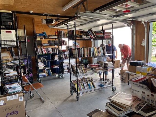 Book sale volunteers